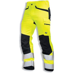 Uvex Flash + Storm 7432 vīriešu darba bikses - dzeltenas Hi-Vis kravas bikses