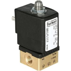 Bürkert 125339 3/2 virzienu magnētiskais vārsts Direktwirkend 230 V/50 Hz Tips Nominālais izmērs G 1/8 Vītnes diametrs 2 mm