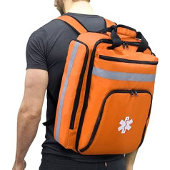 Greitosios medicinos pagalbos kuprinės pirmosios pagalbos krepšys Tuščias pirmosios pagalbos traumų krepšys su atspindinčiu didelės talpos pirmosios pagalbos kuprinės krepšiu (tik krepšys)
