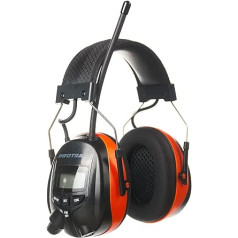 PROTEAR Gehörschutz mit Radio AM FM,MP3-kompatibel,für Industrie,BAU und Mähen Professionelle Lärmreduzierung
