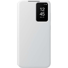 Samsung Oriģinālais korpusa vāciņš priekš Samsung Galaxy S24+ kartes kabatas Smart View Wallet balts