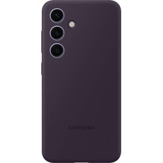 Samsung Oriģinālais silikona vāciņš priekš Samsung Galaxy S24 silikona korpusa, tumši violets