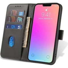 Vāks ar atloku un maku priekš Xiaomi Redmi Note 12 5G / Poco X5 5G Magnet Case melns