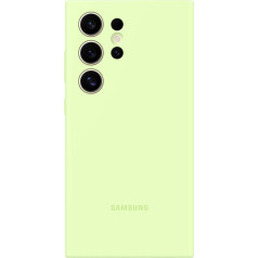 Samsung Oriģinālais silikona vāciņš priekš Samsung Galaxy S24 Ultra Silicone Case gaiši zaļš