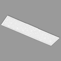 BRILONER Leuchten 7393-016 LED paneļu griestu gaisma ar zvaigžņu dekoru 4100 lūmeni 4000 kelvini 38 vati balts 1195 x 295 x 60 mm (G x P x A)