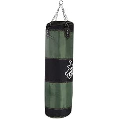 Bnineteenteam Strength Training Punch Bag, Fitness Hanging Punch Bag, Oxford Fabric, Unfilled Punching Bag, Martial Arts, 0.6 m / 0.8 m / 1 m / 1.2 m Punch Bag with Mounting Accessories (1 m Green)