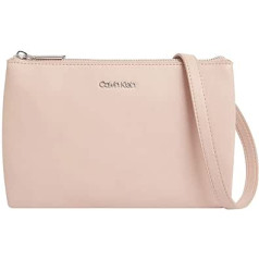 Calvin Klein CK Must EW DBL CMPT Crossbody K60K610177 Crossovers, Brown (Café Au Lait), Brown (Café Au Lait)