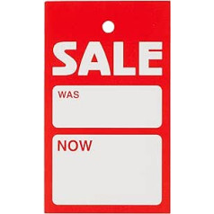 Principal Sale Hanger Tickets - 73 x 122 mm Rectangle Ticket/Bulk Pack of 500 Tickets