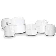 H2 Smart Home Combi komplekts — durvju un logu sensors, laika stacija, gaisa kvalitātes sensors, pelējuma sensors, kustības sensors — saderīgs ar WiFi un Alexa