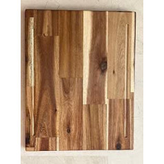 Acacia Chopping Board, Large Kitchen, Handmade in Spain, Guaranteed Quality (XL ACACIA without Adjustment, 40 x 32 x 2.6)