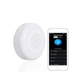 YSRSAI Tuya ZigBee un BLE Multimode viedās mājas vārtejas WiFi centrmezgls, sadarbojas, balss vadība, izmantojot Alexa Google Home, ar modinātāja, nakts gaismas un drošības modinātāja funkcijām