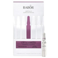 BABOR Lift Express, Anti-Aging Serum Ampullen für das Gesicht, Sofortiger Anti-Falten-Effekt, Vegane Formel, Ampulu koncentrāti, 7 x 2 ml