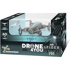 Science4you Drone Mini Air Spider Pro – sraigtinis žaislas vaikams, vienas mini dronas vaikams nuo 8 metų ir pradedantiesiems – vaikiškas žaislas vaikams nuo 6 iki 12 metų, kurie mėgsta dronus