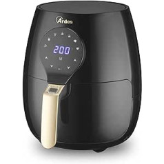 ARDES — Air Fryer Maxi 5 litru tilpums ar digitālo displeju un 60 minūšu taimeri, maksimālā temperatūra 200 °C Modelis Eldorada Maxi ‎AR1K33