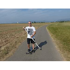 Onda Motion Longboard lauksaimniecības airēšanas nūja 3 daļīgs komplekts, kas izgatavots no alumīnija ar 1 rezerves gumijas pēdu — 4280000643650