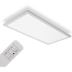 IMPTS LED griestu apgaismojuma panelis, regulējams 30 x 60 cm, 30 W īpaši plakana griestu paneļa lampa, netiešais griestu apgaismojums, krāsu temperatūra regulējama ar tālvadības pulti, guļamistaba, viesistaba, virtuve,