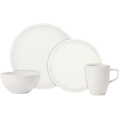 Villeroy & Boch Artesano vakariņu serviss diviem, 8 gab., premium porcelāns, balts