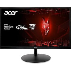 Acer Nitro XF240YS3 spēļu monitors 23,8 collas (60,5 cm ekrāns) Full HD, 180 Hz, 1 ms (VRB), 1 x HDMI 2.0, 1 x displeja ports 1.4, regulējams augstums, AMD FreeSync Premium, melns