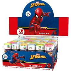 Ziepju burbuļi 60 ml spidermens displejs 36 gab.