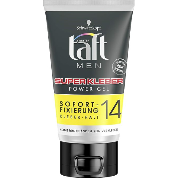 Taft Schwarzkopf 3 Wetter Gel Power Super Adhesive Massive Adhesive Hold 10, 6 iepakojums (6 x 150 ml)