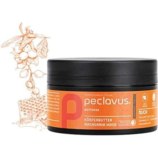 Peclavus Wellness ķermeņa sviests Makadāmijas medus 250 ml