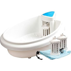 Chi-Enterprise HydroSana Kāju elektrolīzes vanniņas komplekts Balts I Ionu vanniņa I Kāju ūdens vanna I Kāju vannas bļoda I Kāju kopšanas baseina komplekts I elektrolīzes Footspa Bath White I Kāju vannas jonu tīrīšanas līdzeklis