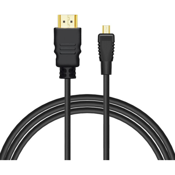 Kabelis hdmi (m) - micro hdmi (m) 1.5m cl-177 melns