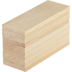 10 x 20cm Rectangle Pine Wood Board for DIY Painting Modelling Fretwork Engraved Fretwork Home Decor