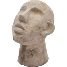 Villa Collection Talvik Head Figurine Decoration, декоративная скульптура из бетона / цемента, скандинавский декоративный модерн, 16 x 18 x 23 см, серый