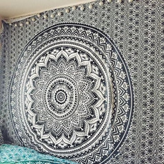 New Released Popular Ombre 'Wall Hanging Mandala Tapestry Indian Wall Art Hippie Bohemian Bedspread of Popular Craft