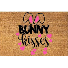 Lieldienas Katrs zaķis Welcome Bunny Print Laimīgas Lieldienas iekštelpu grīdas paklājiņi priekšnams Olas Zaķis Lily 23×16 collas Muddy