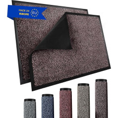 TRIBURG® Paklājs 90 x 150 cm Brown Black - Dirt Trapper Mat 90 x 150 cm Mitrumizturīgs, ūdensnecaurlaidīgs, mazgājams - Paklājs ārdurvīm/ iekštelpām - neslīdošs paklājs ārdurvīm un iekštelpām