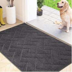 FCSDETAIL Dirt Trapper Mat Indoor 60 x 90 cm, neslīdošs durvju paklājs, mazgājams un tīrs paklājs, absorbējošs durvju paklājs, grīdas paklājs sunim, ieejas, priekšdurvīm un gaitenim