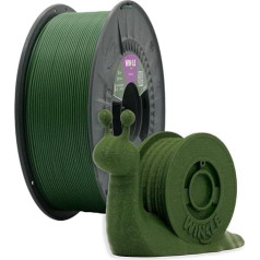 Winkle PLA Glow Army Filament, 1,75 mm, spausdinimo gija, 3D spausdintuvas, 3D filamentas, žalia spalva su dalelėmis, ritė 1000 g