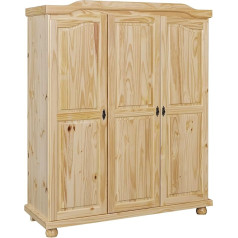 Inter Link Alpine Living Solid Pine Multi-purpose wardrobe, Country Home wardrobe, revolving door wardrobe