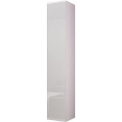 Furniture24 Vigo 180 Wall Cabinet, Display Cabinet, Wall Cabinet, 1 Door Cabinet with 4 Shelves, Choice of Colours, Storage Cabinet, Tall Cabinet, Living Room Cabinet, Modern Display Cabinet