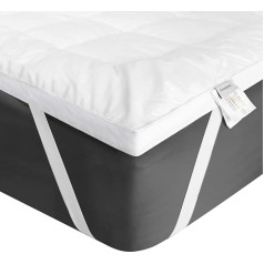 Aimtton Mattress Topper 180 x 200 cm Cotton, Extra Soft Mattress Topper 180 x 200 cm for Box Spring Bed, Sofa Bed and Guest Bed, Machine Washable