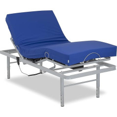 Gerialife - Electric Adjustable Care Bed with Adjustable Legs/Care Mattress with Cold Foam Core and Waterproof Cover Visco (90 x 200)