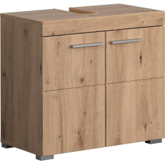 Trendteam Smart Living trendteam Amanda Smart Living Bathroom Under-Sink Cabinet 60 x 56 x 34 cm with Lots of Storage Space