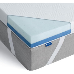 Aurorome Наматрасник CertiPUR-EU для небольшой двуспальной кровати, 2-слойный наматрасник из пены с эффектом памяти с правильной поддержкой спины, о