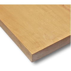 Holz4Home ® Īsta ozolkoka galda virsma, 240 x 100 x 4 cm (garums x platums x augstums), ēdamgalda virsma, rakstāmgalda virsma, masīvkoka bez koka malas