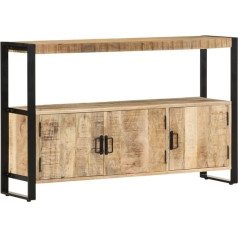 Vidaxl Mango koka masīvkoka sānu skapītis ar 3 durvīm 1 nodalījums Bufete stāvgaldiņš Kumode ar atvilktnēm Bufete Highboard Daudzfunkcionāls skapis 120 x 30 x 75 cm