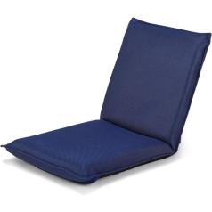 Dreamade Grindų kėdė su reguliuojamu atlošu, minkšta sulankstoma grindų kėdė su miego funkcija, metalinė konstrukcija, skaitymo TV, žaidimų, grindų pagalvėlė, tingi sofa namams