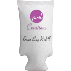 Posh Creations Posh Beanbags Bean Bags uzpildes komplekts 100 L Virgin New White