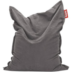 Fatboy Original Stonewashed beanbag - Iekštelpu beanbag no kokvilnas - Pelēks sēdekļa spilvens - Pieaugušajiem un bērniem - 180 x 140 cm