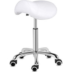 Kaleurrier Swivel Seat Stool Height Adjustable with Wheels Heavy Duty Ergonomic Stool for Laboratory, Clinic, Dentist, Salon, Massage, Office and Kitchen