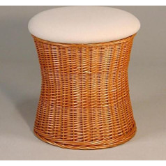 Hansen Korb 530/L Wicker veļas krēsls ar noņemamu vāku Plain Lining veļas krēsls iekšējie izmēri Diametrs 45 H 44 cm