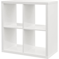 Kallax Ikea plaukts baltā spīdīgā krāsā, (77 x 77 cm), saderīgs ar Expedit