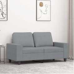 Lapooh 359383 2 vietų sofa, šviesiai pilka, 120 cm audinys, poilsio sofa, sofos ir kušetės, poilsio sofa, svetainės sofa, sofa su miego funkcija