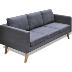 Vidaxl Minkšta sofa 2/3/5-viečių audinio sofa Lounge Sofa Sofa Sofa Medžio dizainas Sėdimieji baldai